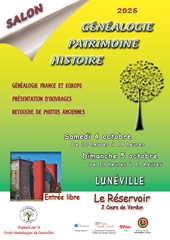 Affiche pour le Grand Salon de Lunéville 2025