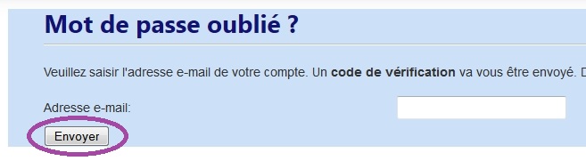 Validation de l'adresse email